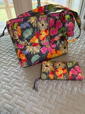 Vera Bradley Floral Quilted Tote Bag in Multicolor